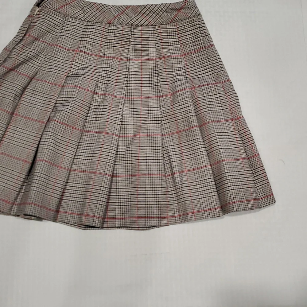 Divided Plaid Pleated school girl  Preppy  Micro Mini Skirt - Picture 3 of 8